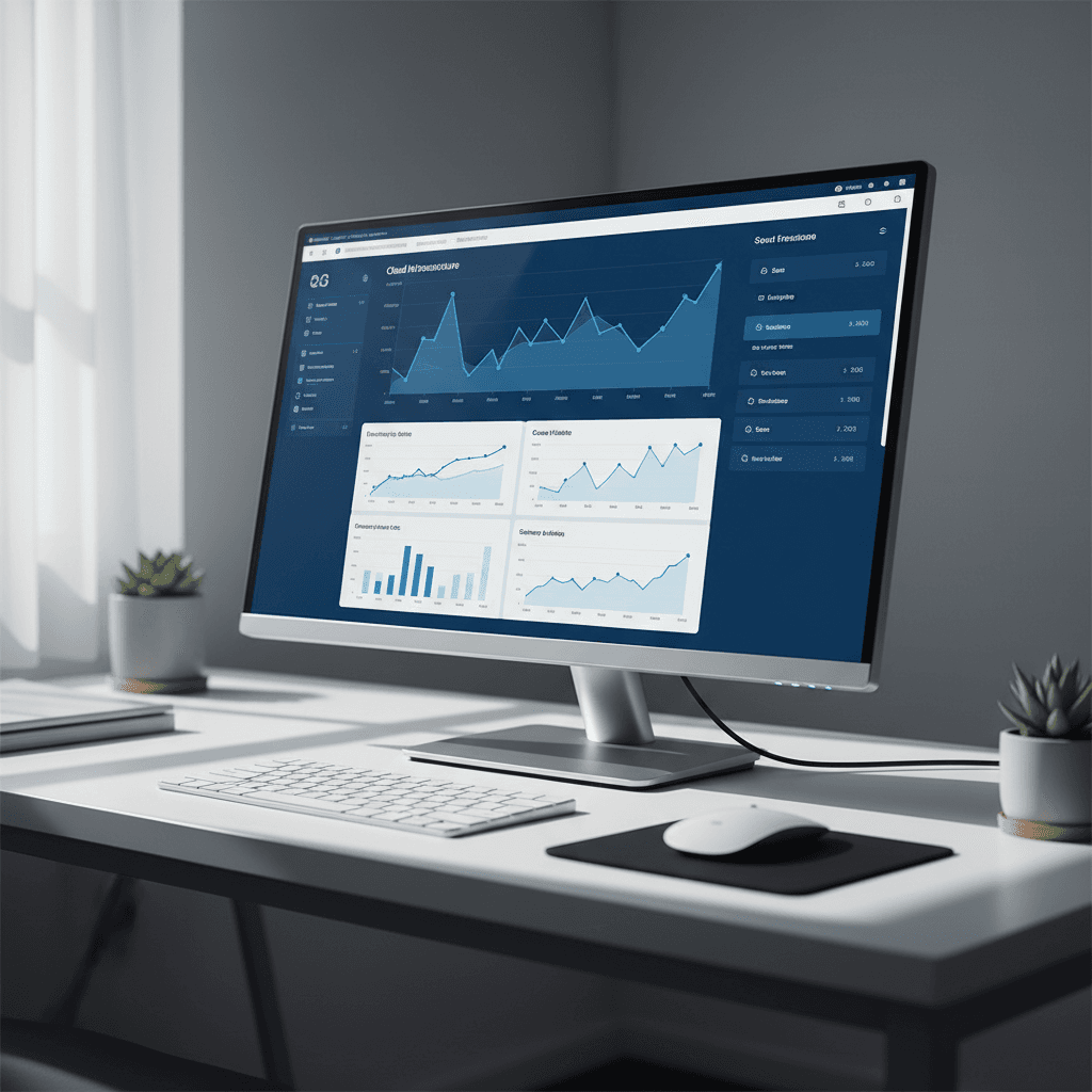 Dynamic scaling dashboard showing resource utilization metrics