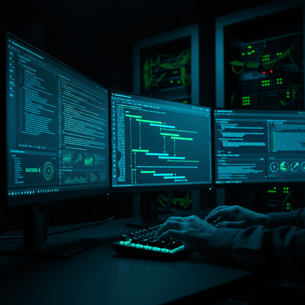 DevOps deployment pipeline in action