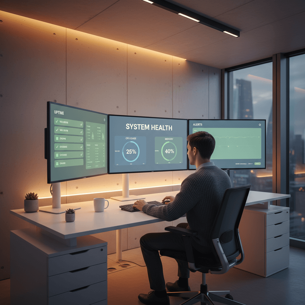 System monitoring and incident response dashboard