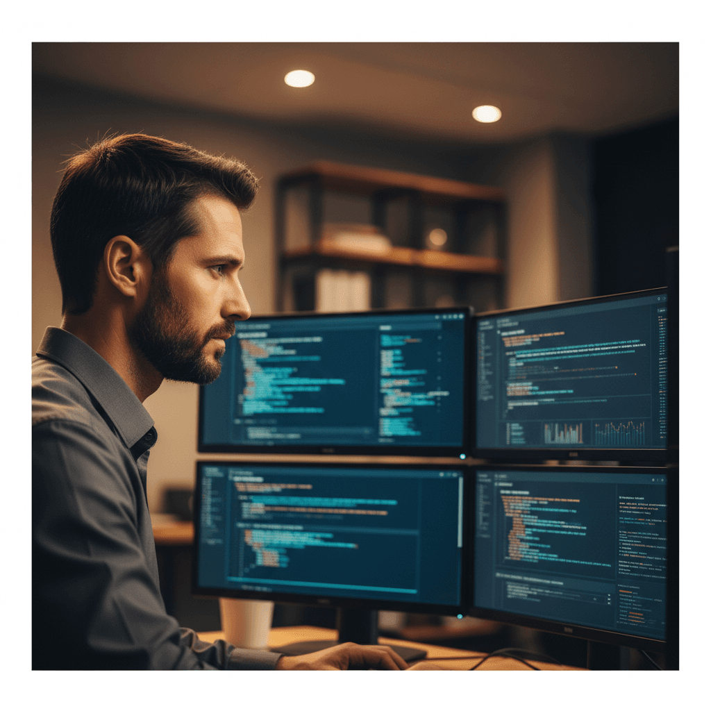 Technical specialist monitoring and optimizing infrastructure performance